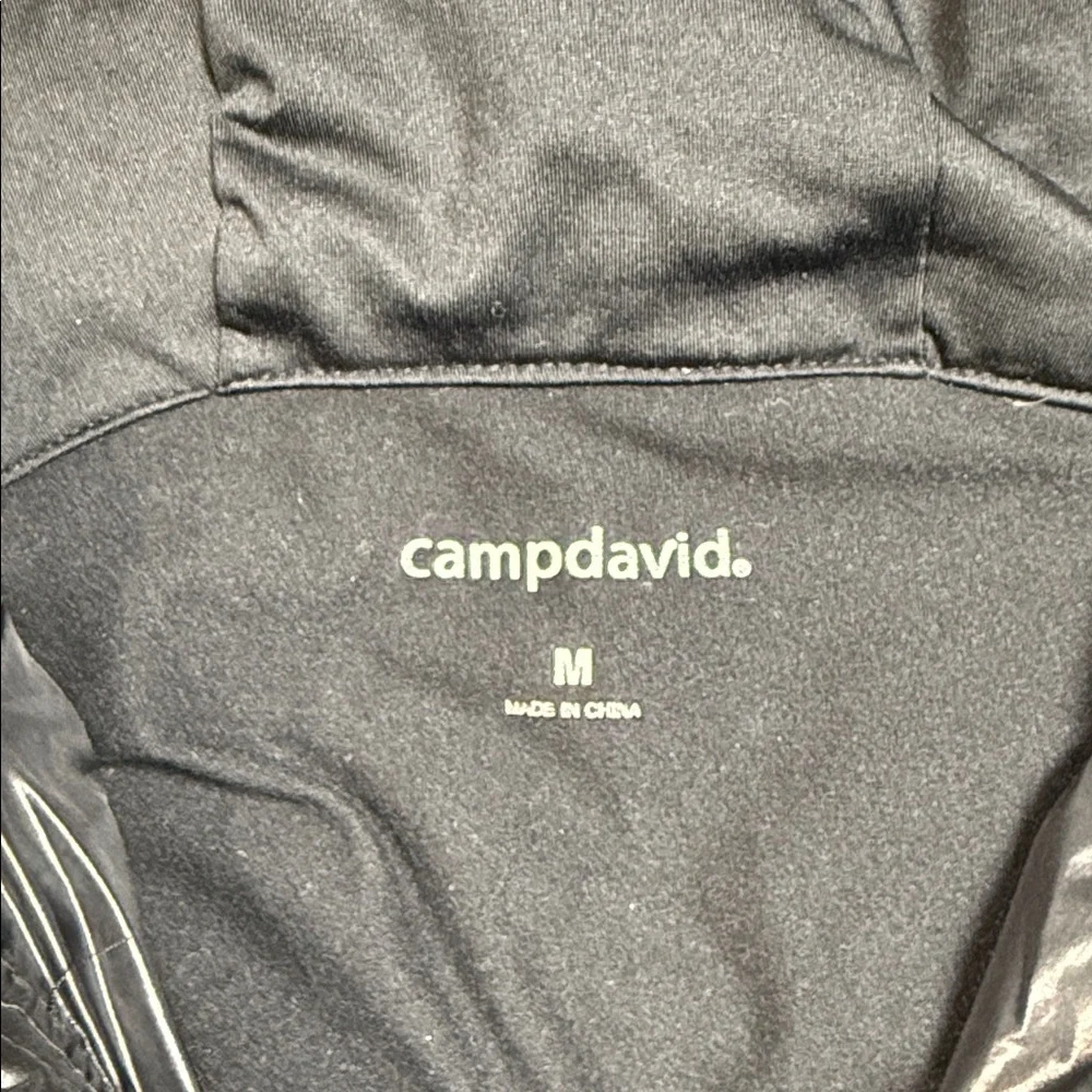 Camp David Fleece Puffer Jacket Black Women's Small Classic Timeless - Picture 4 of 7